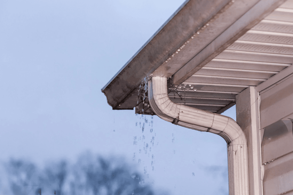 leaking gutter